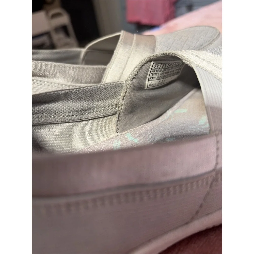 Skechers Be Lux Air Cooled Memory Foam Loafers Gray Slip On shoes Sz 7.5
